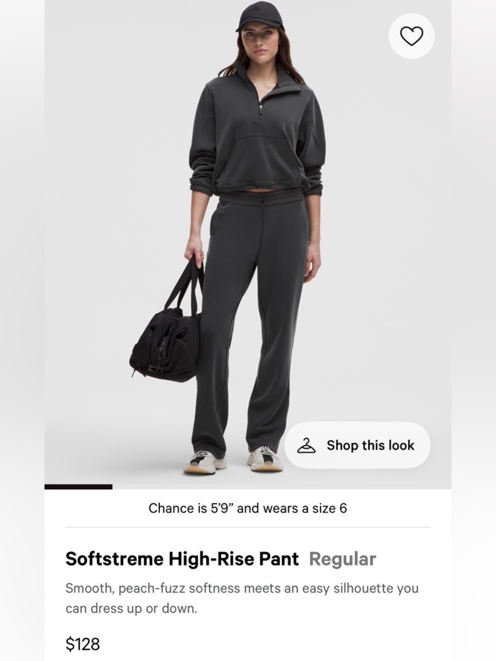 lululemon athletica Women's softreme high rise pant black